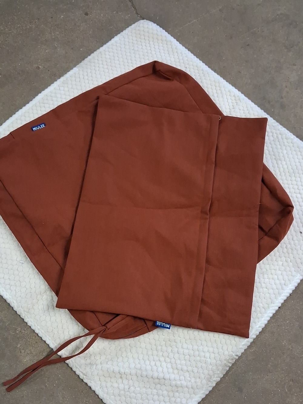 2 Miulee Rust Brown Outdoor Cushion Covers